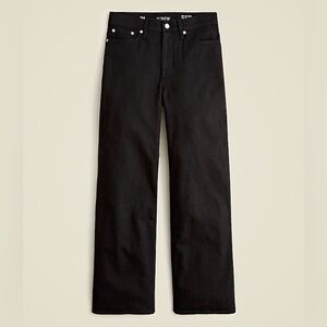 J.Crew Women’s Slim‑Wide High‑Rise Jeans Black Rinse Denim Size 31 NWT